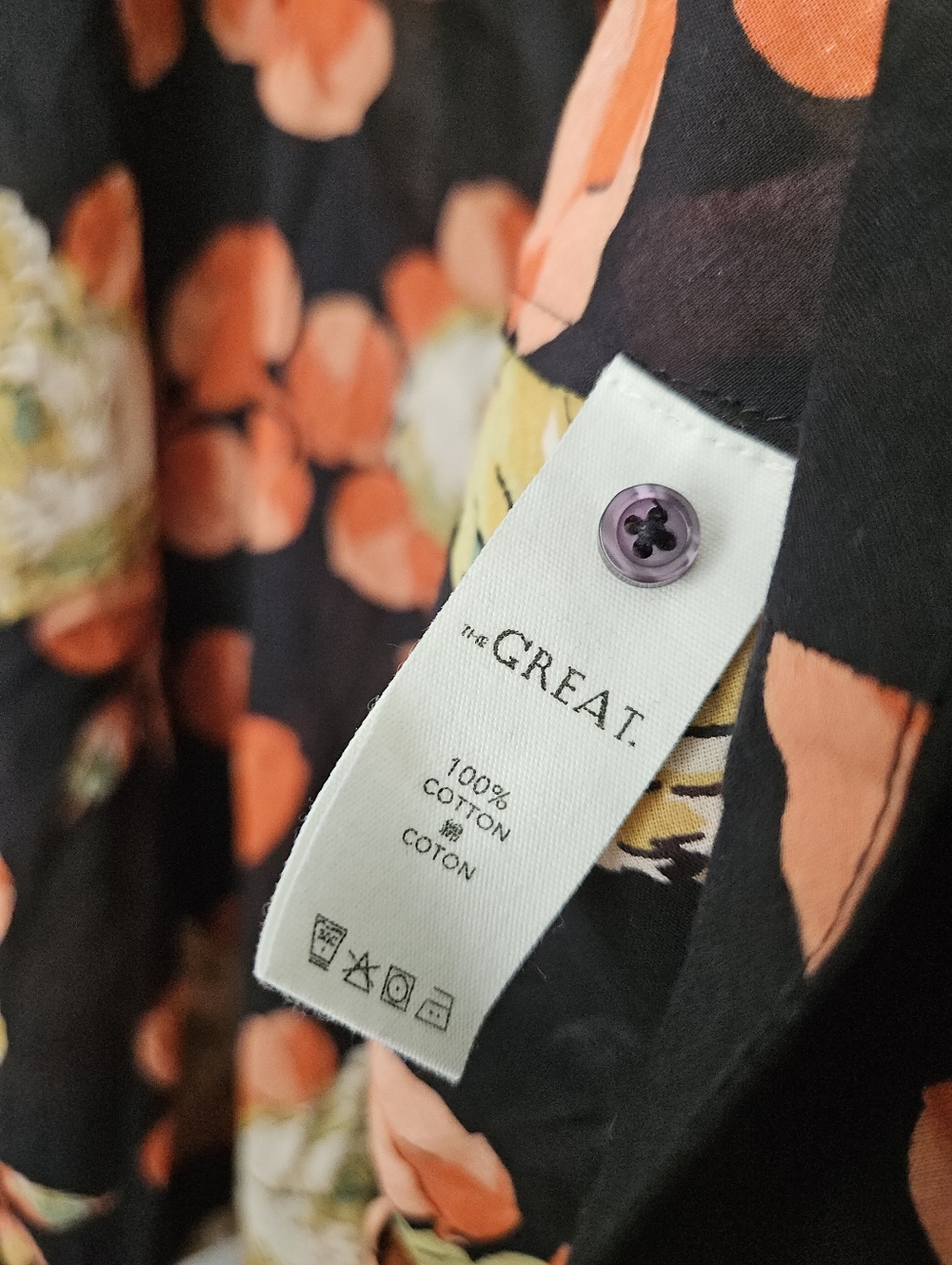The GREAT. the Bridge dress in cabbage rose floral, 2 ( medium ) - Picture 15 of 15